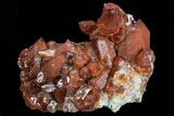 Natural Red Quartz Crystal Cluster - Morocco #74525-1